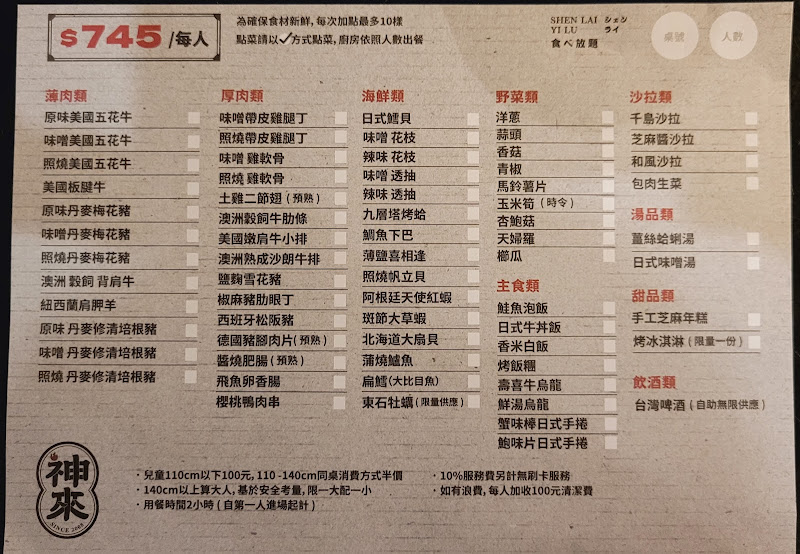 神來一爐燒肉永和店